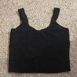 Black Rib Knit Abercrombie and Fitch Tank Top